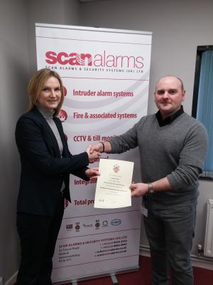 Scan Alarms MD awarded a Certificate for Executives and Directors in Occupational Health and Safety
