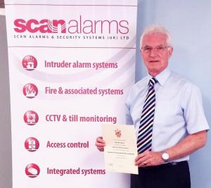 Scan Alarms MD awarded a certificate in Safety for Senior Executives